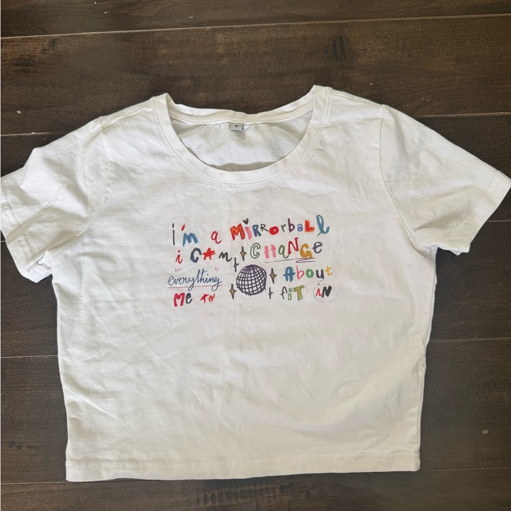 Taylor Swift Graphic Cropped Baby Tee